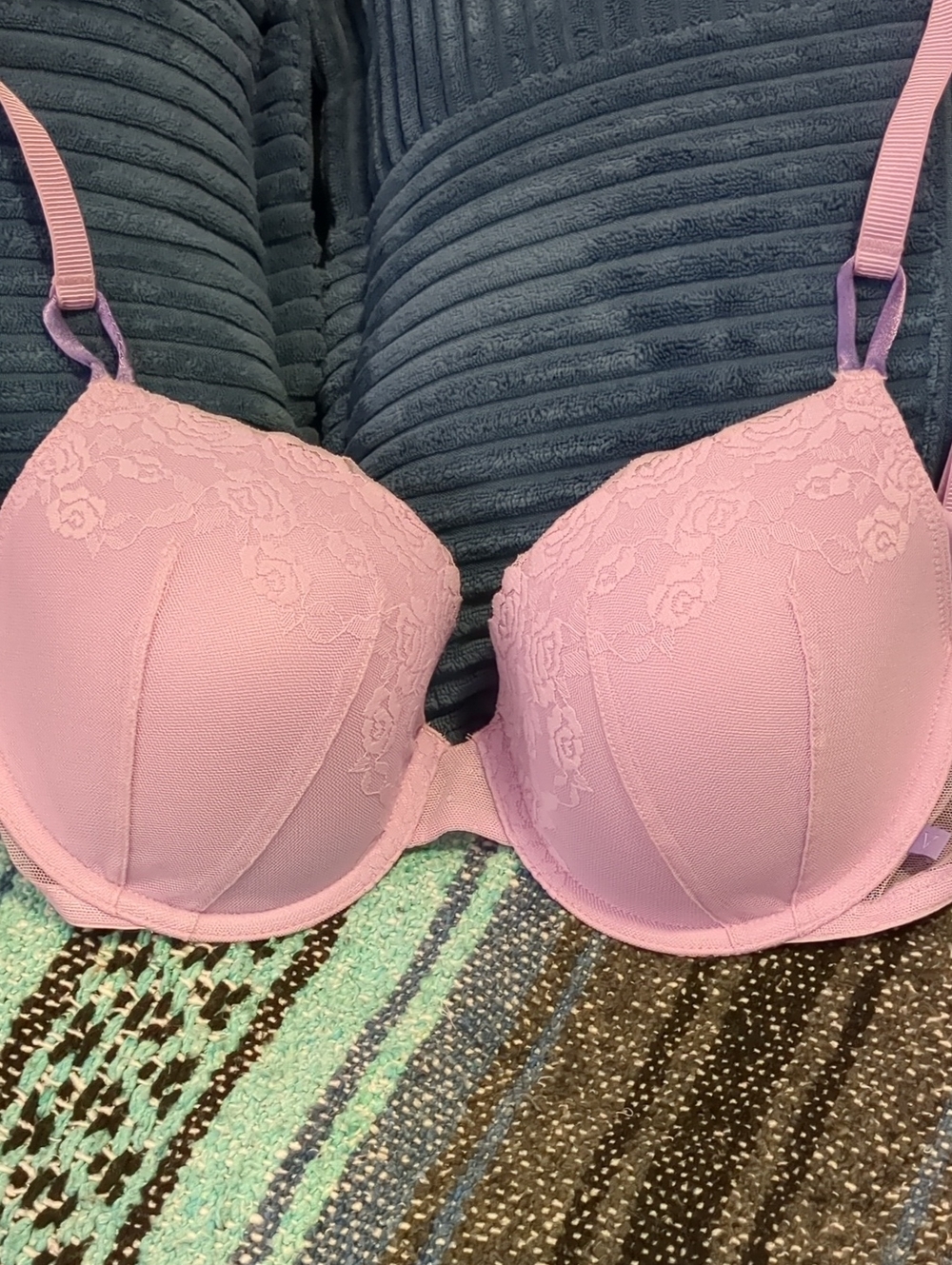 Victoria's Secret Light Pink Lace Push-Up Bra